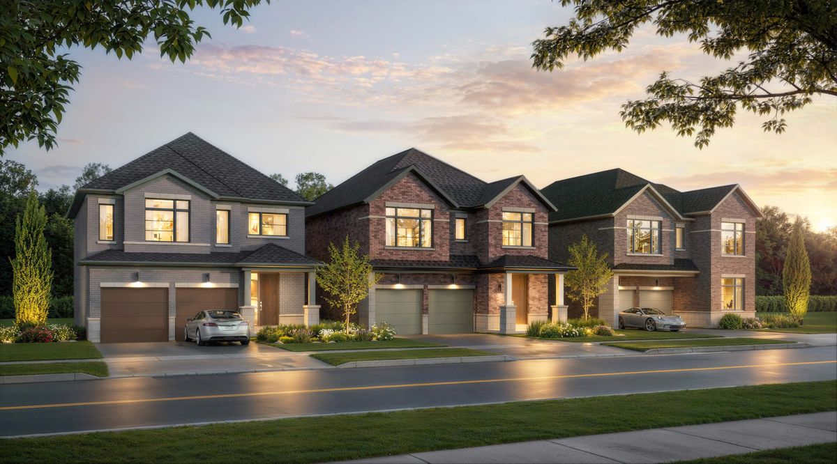 Wildfield Village detached homes streetscape — artist’s concept